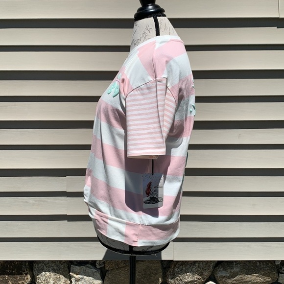 HER universe disney the little mermaid 30th anniversary striped twist front top - Picture 10 of 15